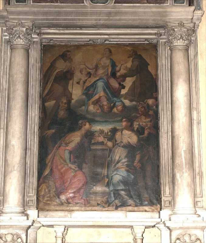 Aurelio Lomi - Madonna in gloria tra santi